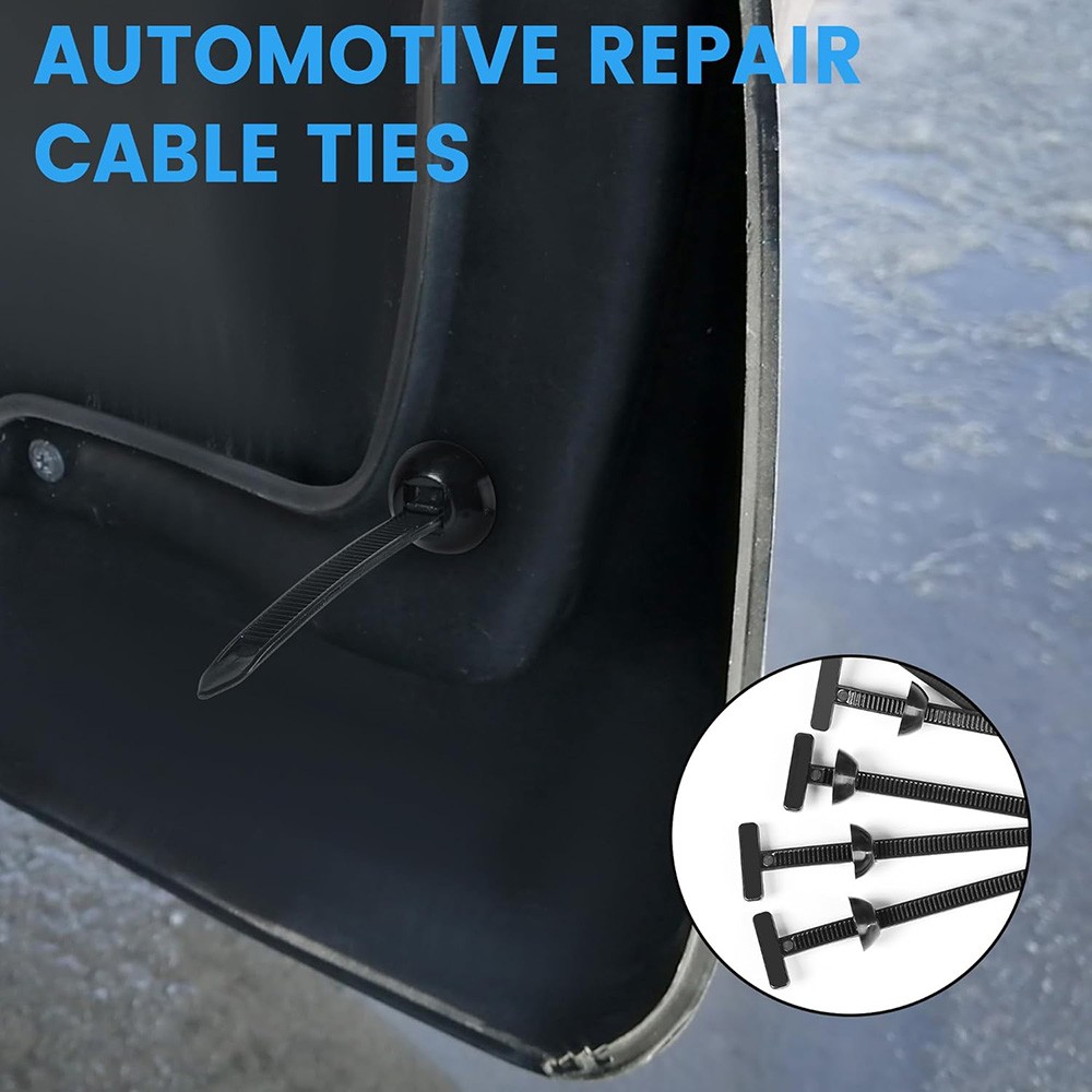 10/50/100 Nylon Cable Tie Buckle Heavy Duty Self-Locking Zip Ties Holder Durable
