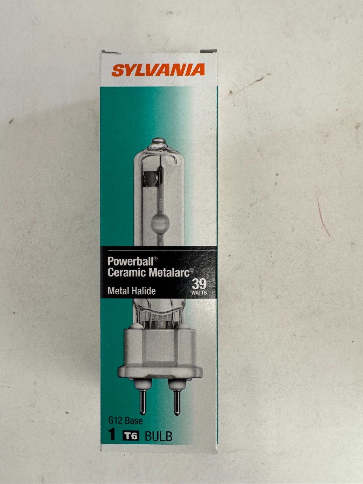 12 Piece Sylvania 64963 MC39T6/U/G12/930 39W T6 Clear G12 Ceramic HID 3000K
