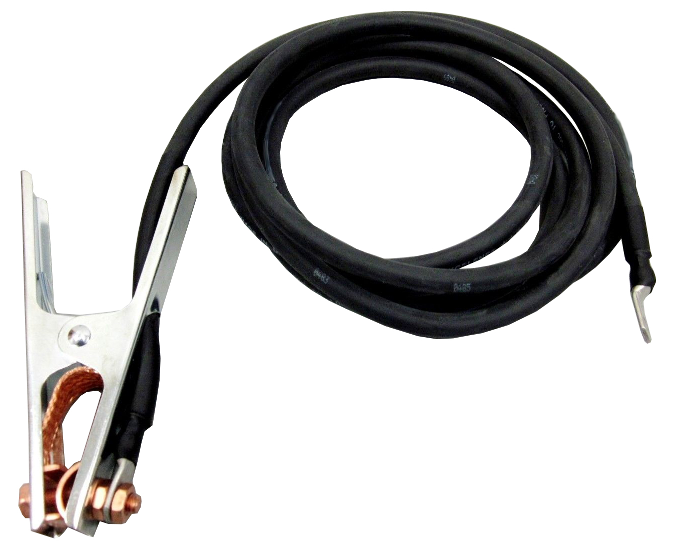 20 ft 6 awg HD Welding Ground Cable Clamp 1/4″ Lug Miller 130 135 140 175 U.S.A