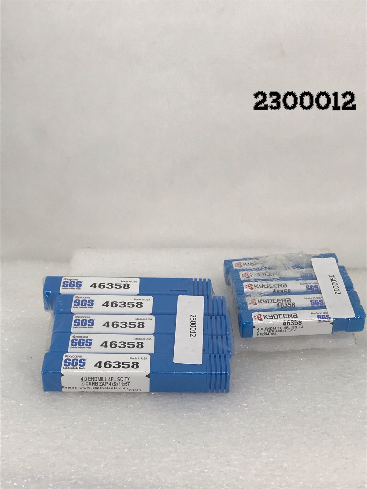 4.0mm x 6.0mm x 11.0mm x 57.0mm AlTiN Kyocera SGS Carbide Square End Mill NEW