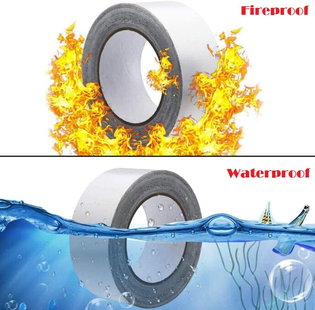 2in x 165FT Aluminum Foil Tape Heat Resistant Waterproof Insulation Home Repair