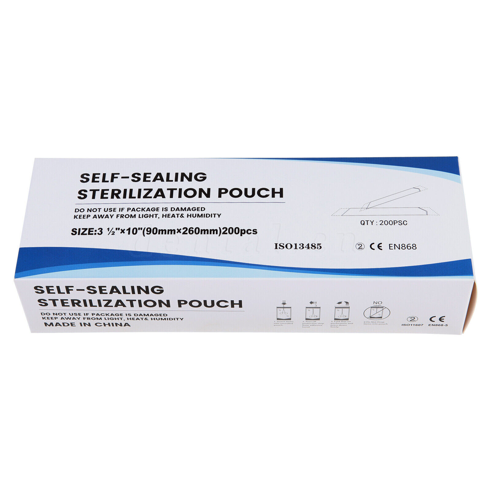 up to 10000 Sterilization Pouches 3.5″ x 10″ Dental Medical Self Seal Pouch Bag