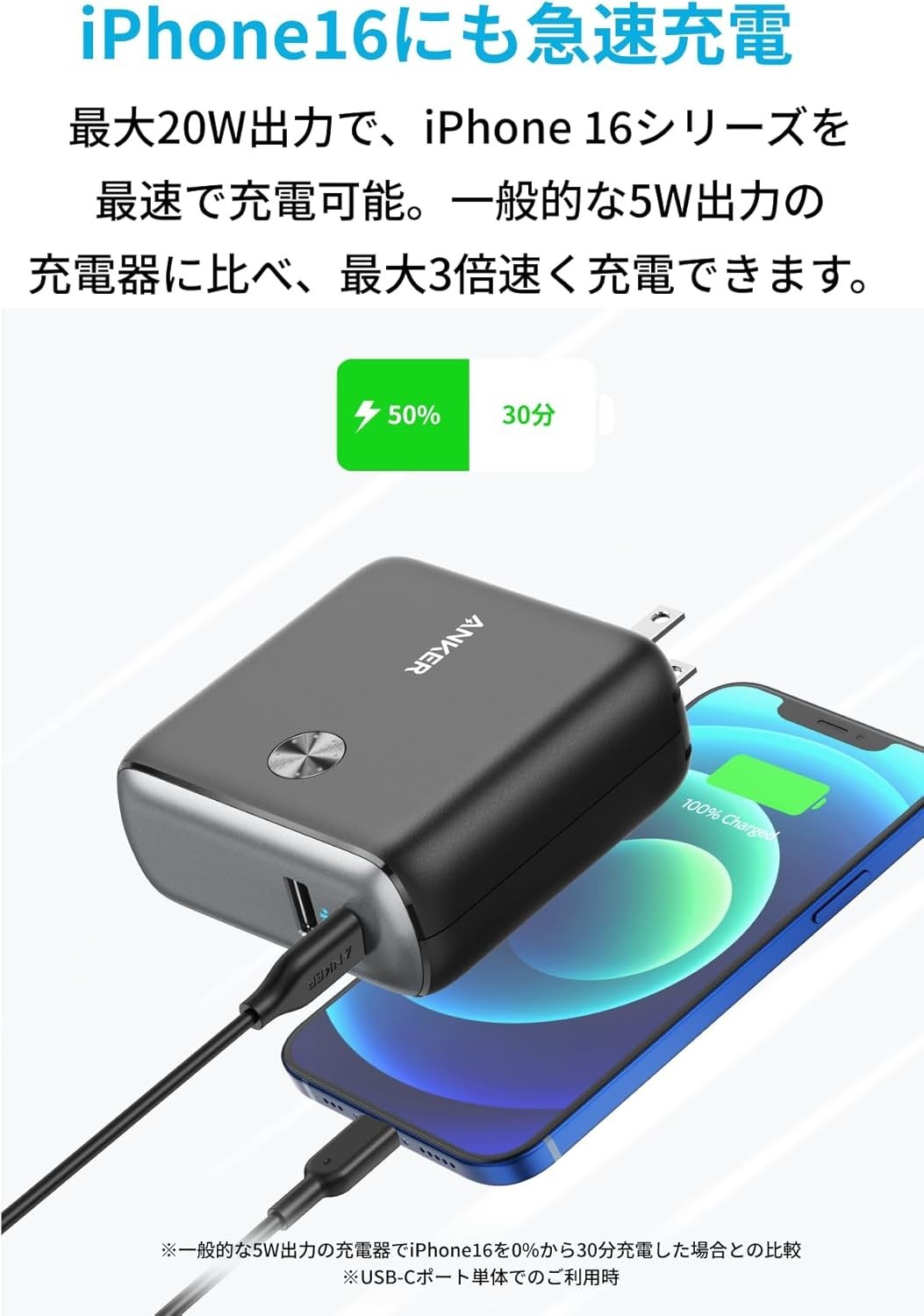 Anker PowerCore Fusion 10000 20W PD USB Charger Power Bank 9700mAh NEW Japan