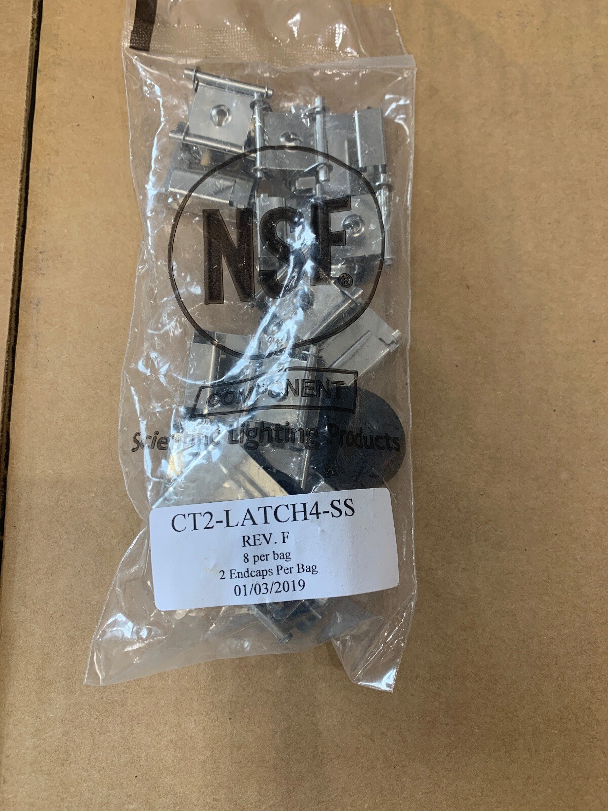 Scientific Lighting Products Citadel 2 Stainless Steel Latches (8) Diffusers New