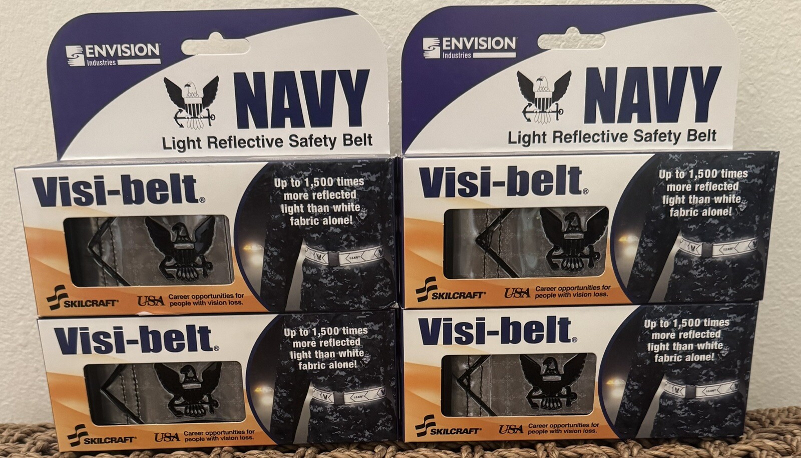 SKILLCRAFT REFLECTIVE PT BELT HIGH VISIBILITY ONE SIZE FITS MOST US NAVY NEW IP