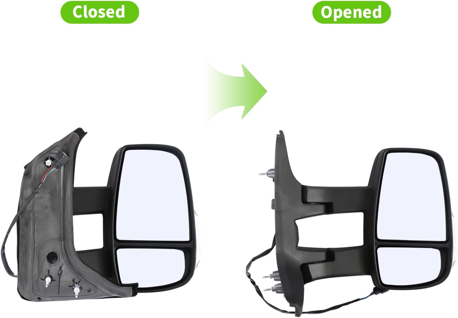 Side Door Mirror Right Passenger Side for Ford Transit 150 250 350 350 HD 2015-2