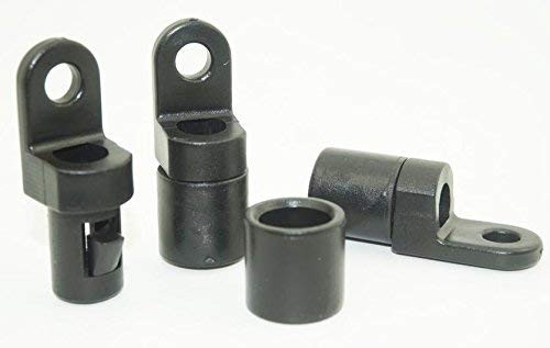 (Pack of 30) 1/4″ Rope Terminal for 7mm (Length not specified), Black