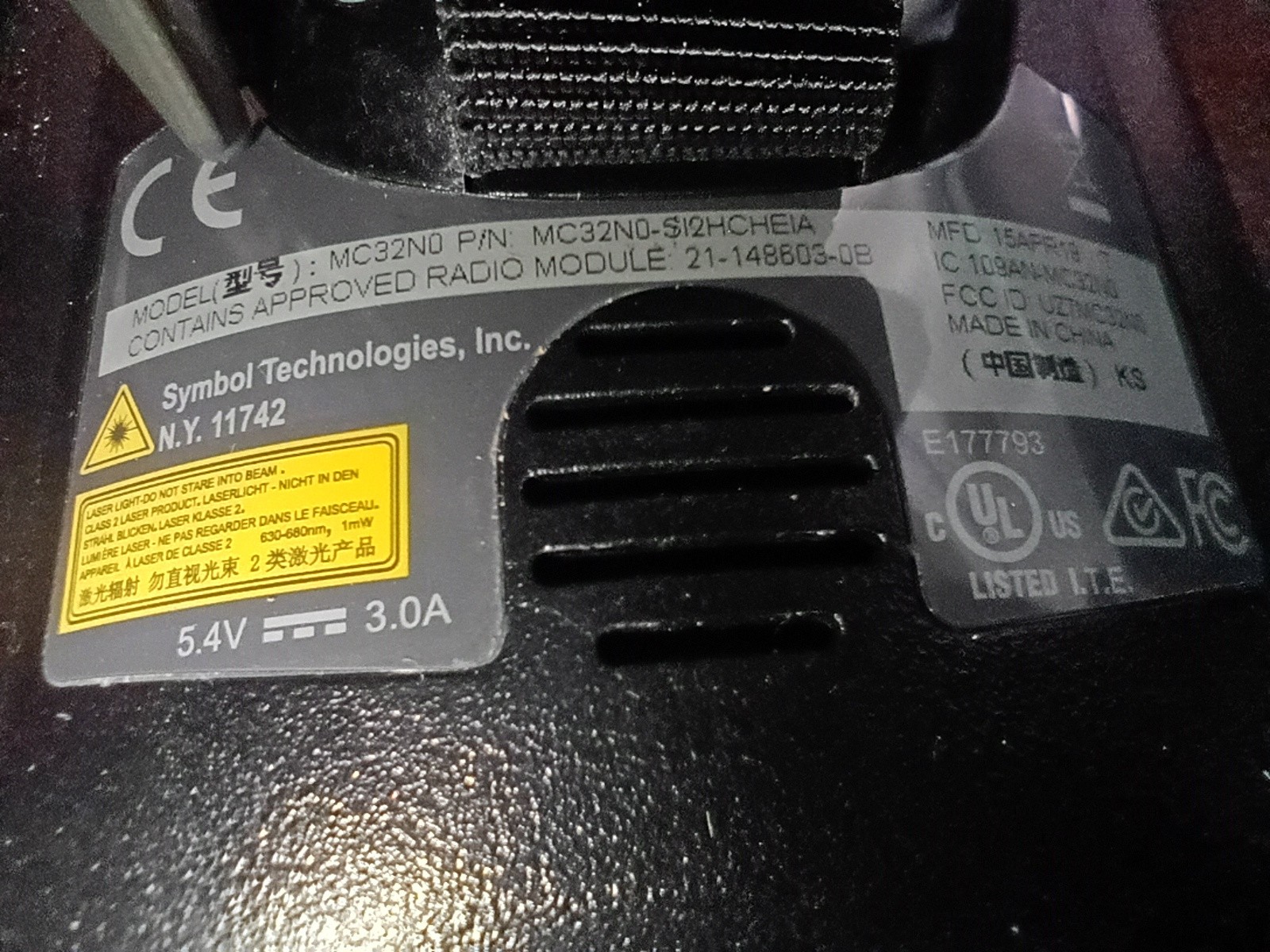 Symbol Zebra MC32N0 Mobile Barcode Computer Scanner Handheld Tested Working