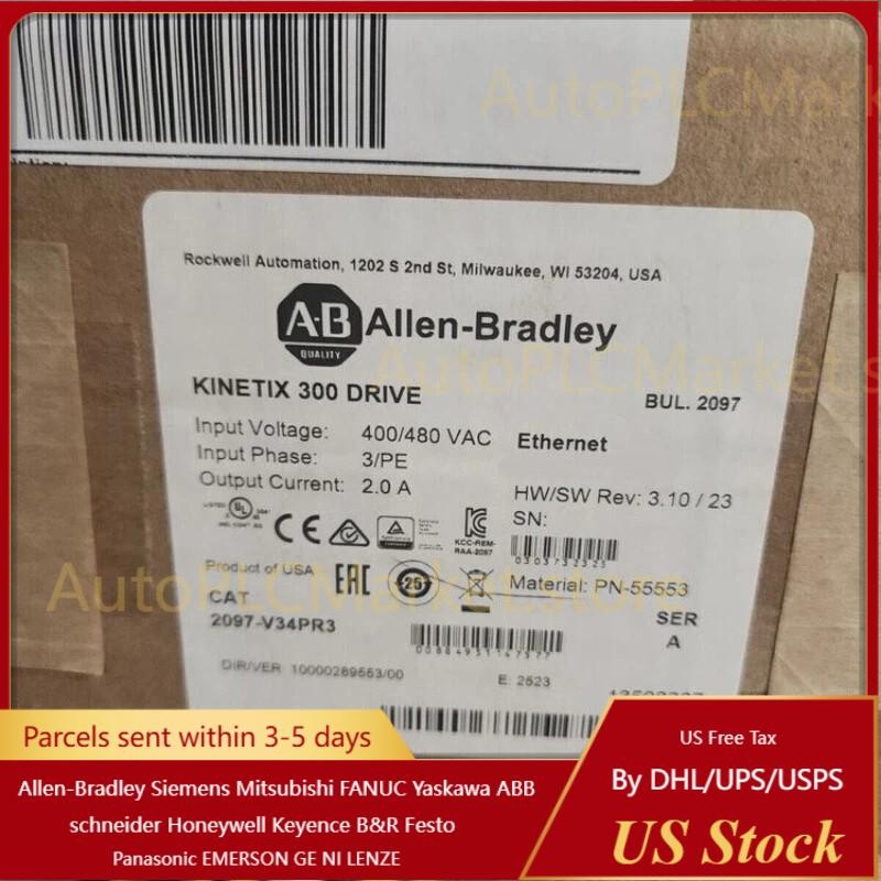 2097-V34PR3 AB Kinetix 300 Servo Drive 2097-V34PR3 Spot Goods NEW US Free Tax