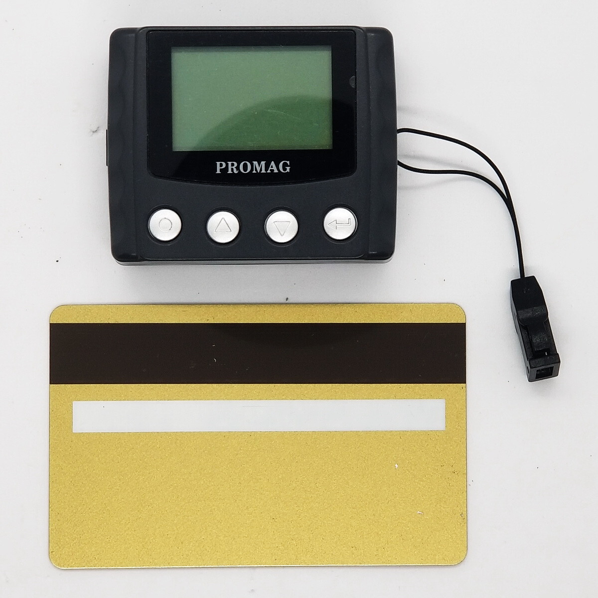 Smallest Magnetic Stripe Bank Debit Credit Card Skimmer Reader Cloner w/ Display