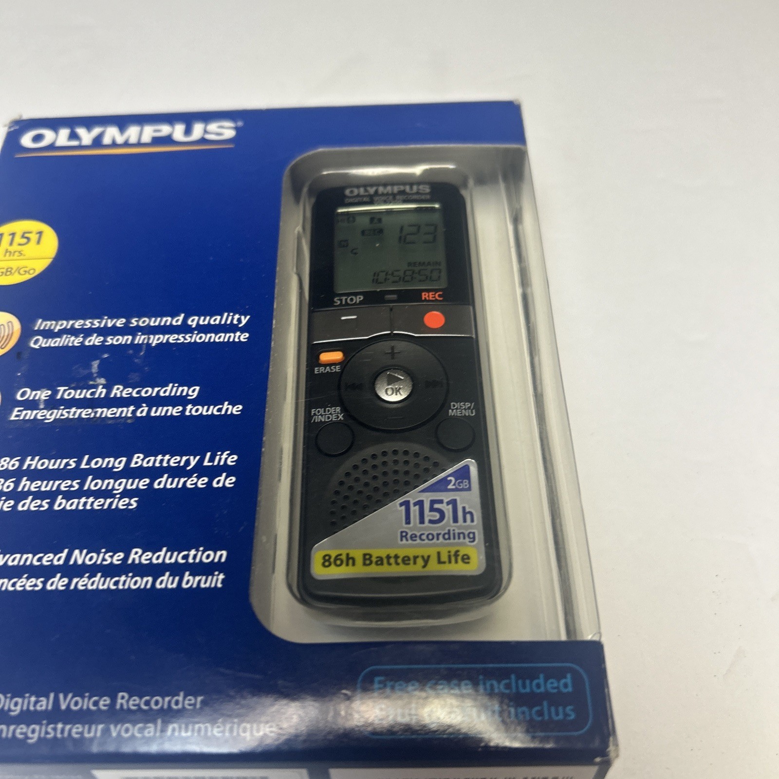 NEW Olympus VN-7200 Digital Voice Recorder 1100hrs 2GB Memo Smart Notetaking NOB