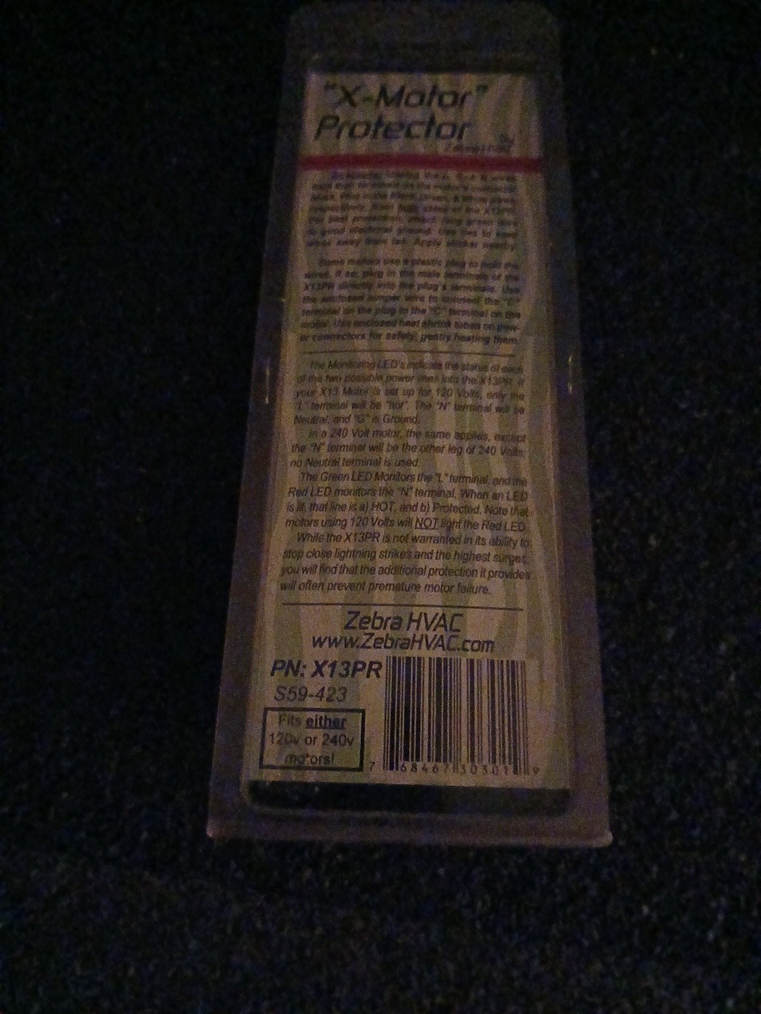ECM X13 & X Motor Protector # S59-423 Surge, Lightning & Spike Protection New