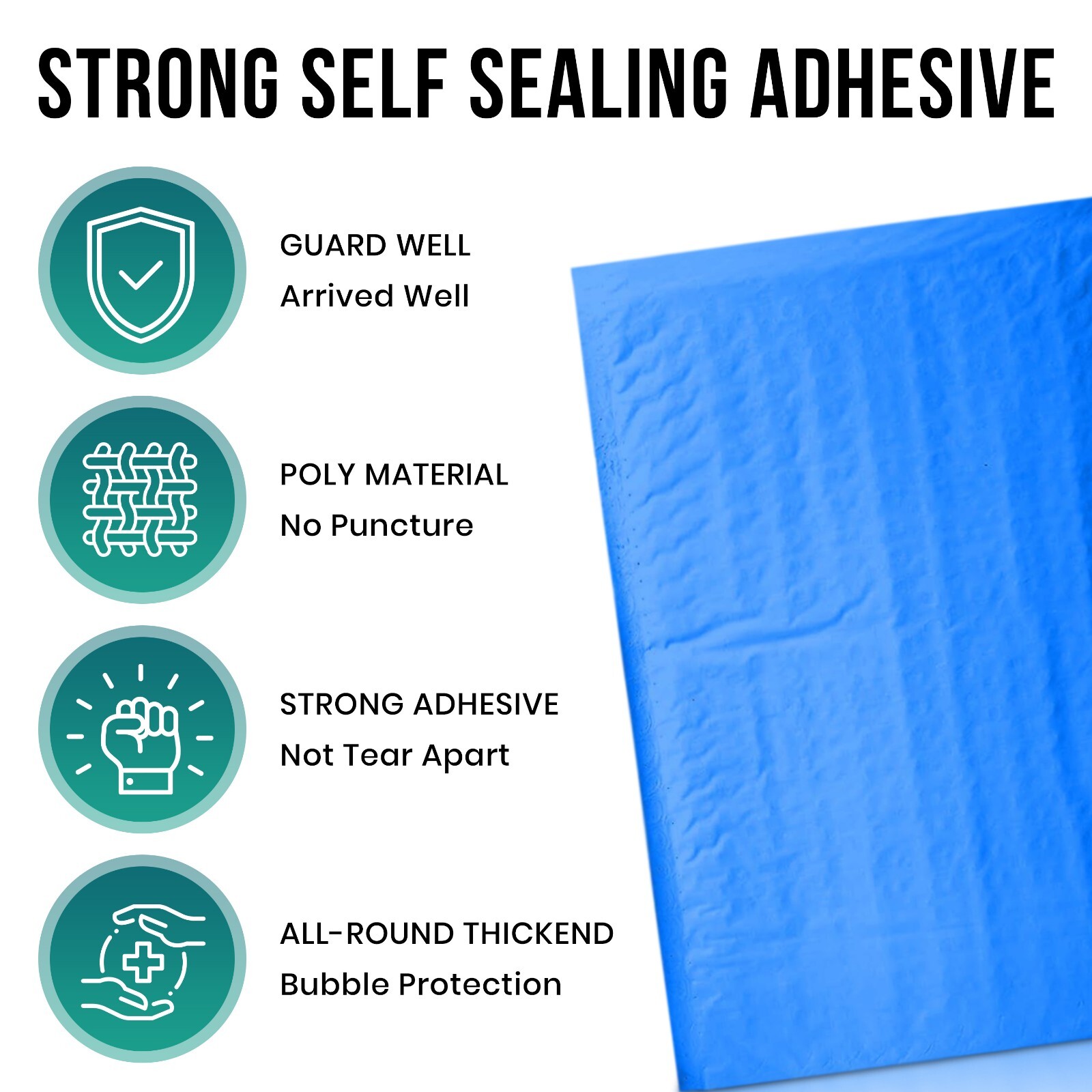 ANY SIZE POLY BUBBLE MAILERS SHIPPING MAILING PADDED BAGS ENVELOPES COLOR
