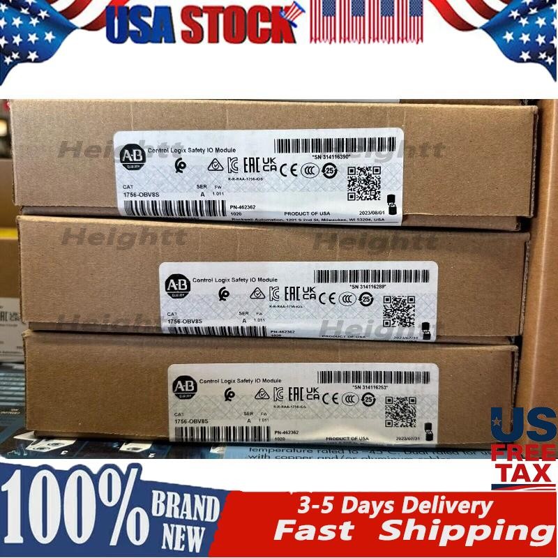 AB 1756-OBV8S ControlLogix Safety I/O Module 1756OBV8S New Sealed US Free Tax