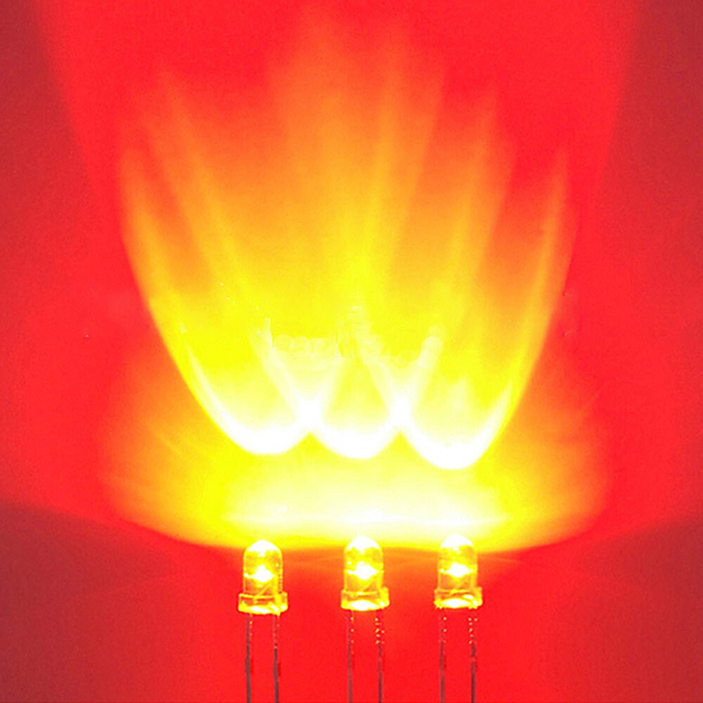 Clear Red LED 5mm T1-3/4 620-625nM Super Bright Transparent – 10x 25x 50x Pkg