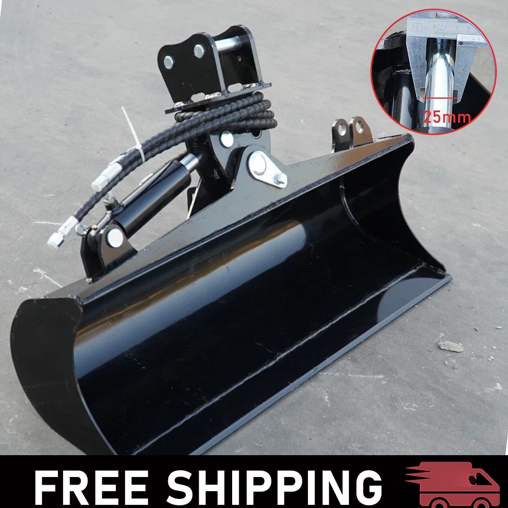31.5in Tilting Bucket for Mini Excavator 800mm Tilt Bucket with Hydraulic Hoses