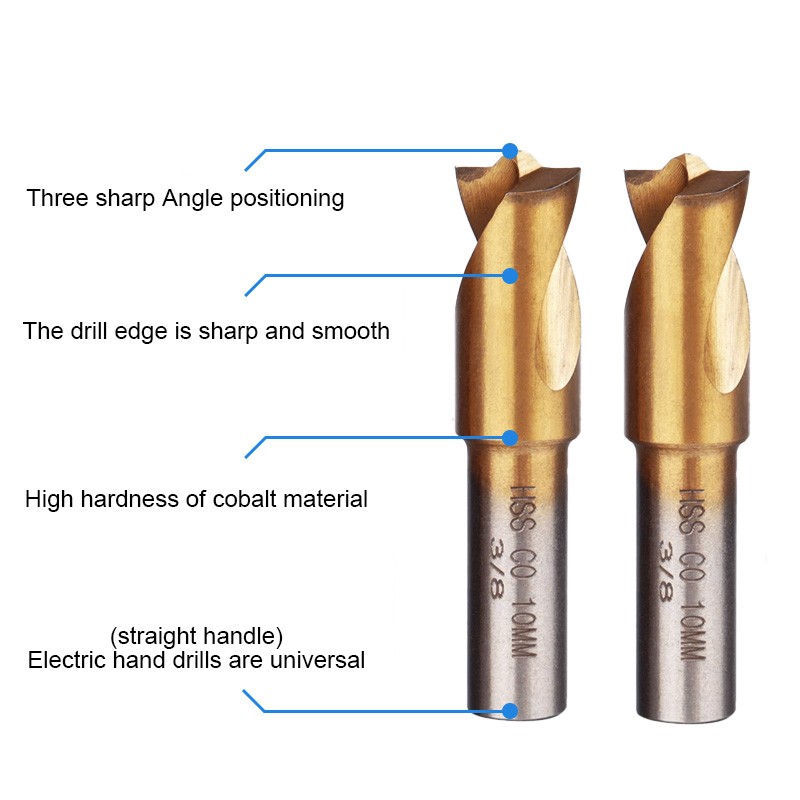 5pcs Spot Weld Drill Bits Set HSS Titanium Coated CO Cobalt Spot Weld Cutter 10m