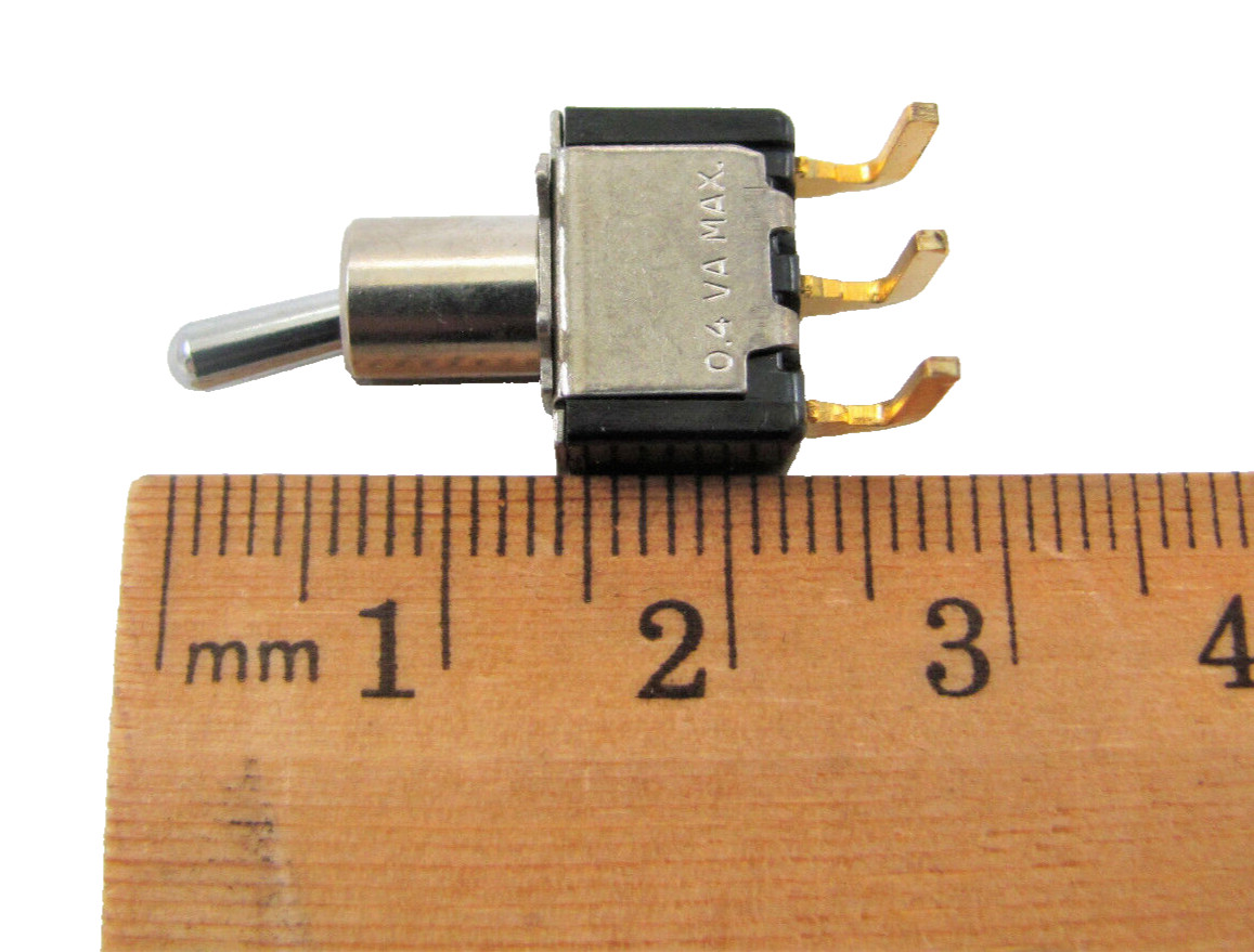 (2x) SPDT On-None-On Toggle Switch w/ Right Angle PC Pins – 0.4VA Max FREE SHIP