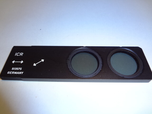 LEICA ICT POLARIZER-ANALYSER FOR MODULOPAK ILLUMINATOR PN 513575 LEITZ