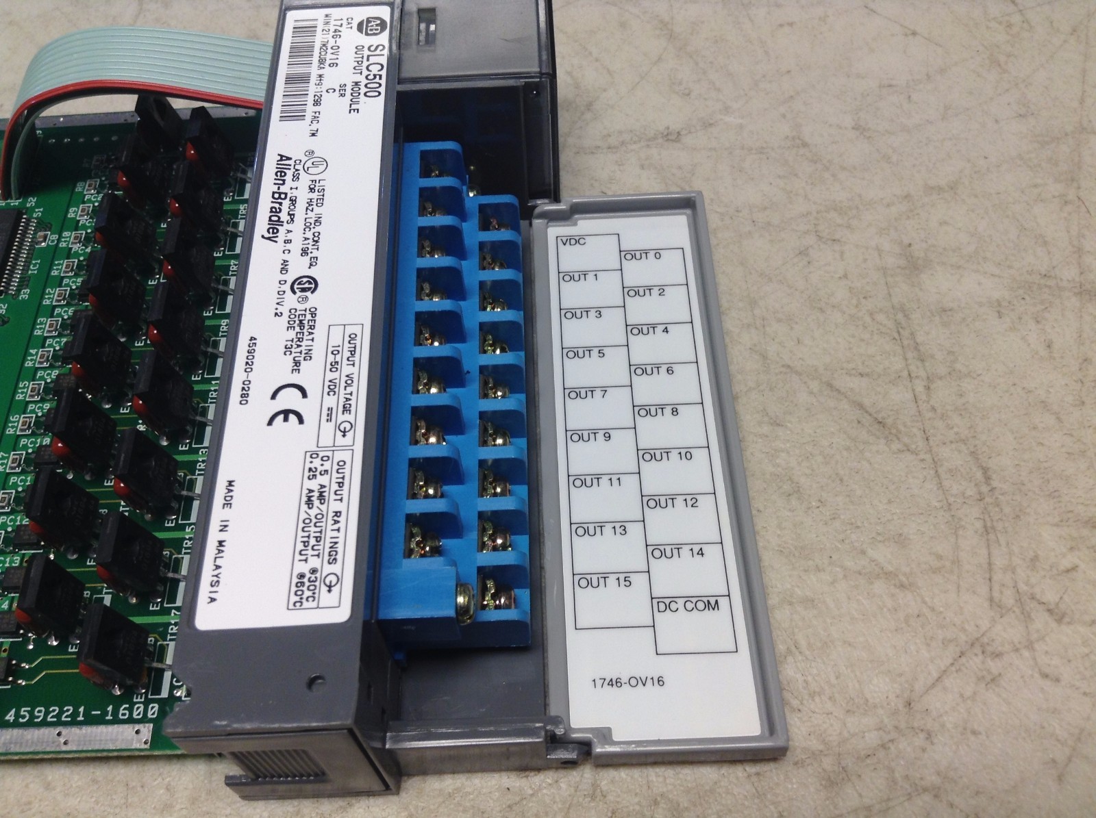 Allen Bradley 1746-OV16 Ser. C Output Module SLC 500 1746OV16 10 – 50 VDC