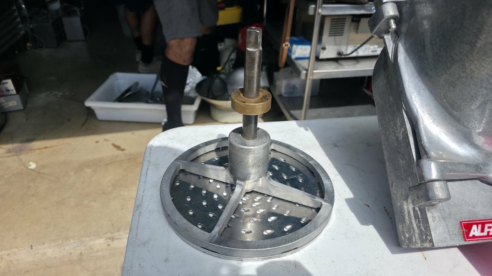 Hobart Pelican Head Mixer Attachment Shredder Grater Slicer Lot 34