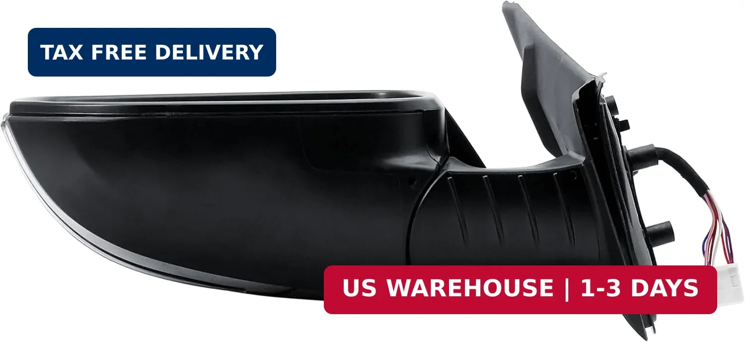 Driver Left Side Door Mirror Power and Heated Glass with BLIS Turn Signal Light
