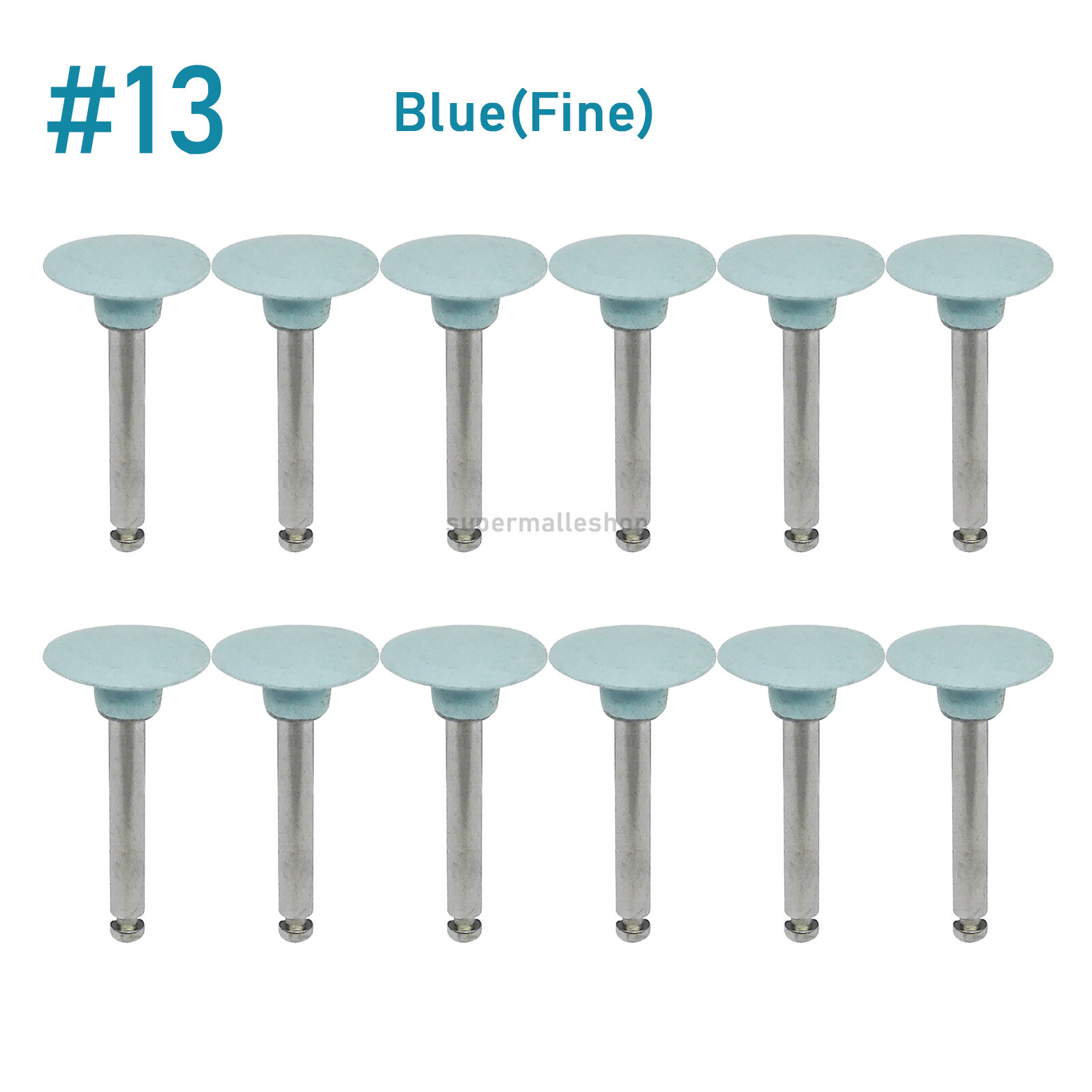 12X Dental Composite Polishing Burs Kit RA Silicone Polisher 2.35mm Contra Angle