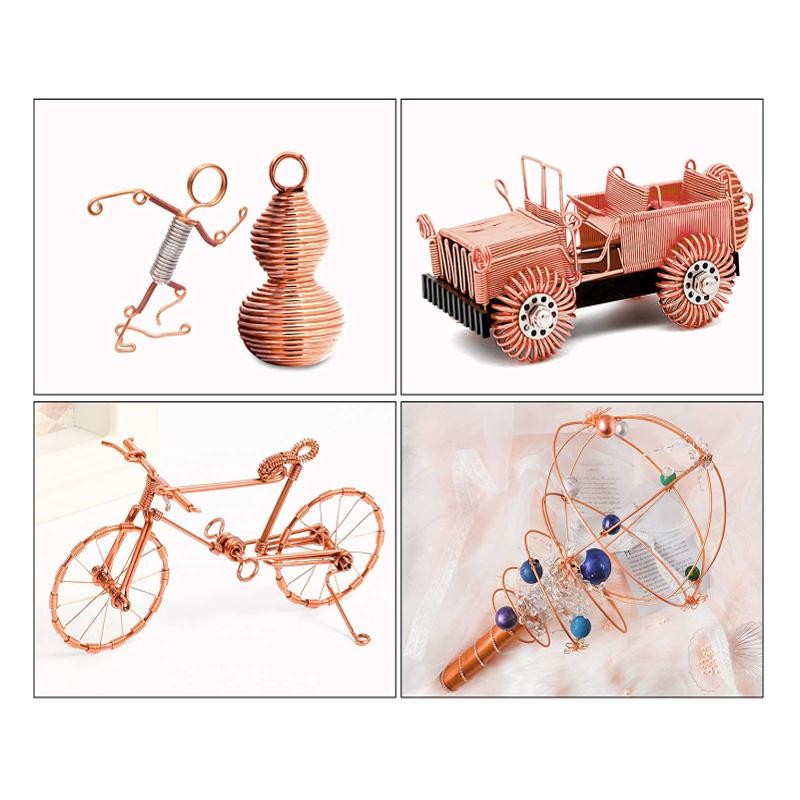 1/5/10m Copper Conductive Copper Wire Ultra-fine Copper Wire Diameter 0.1-5mm Co