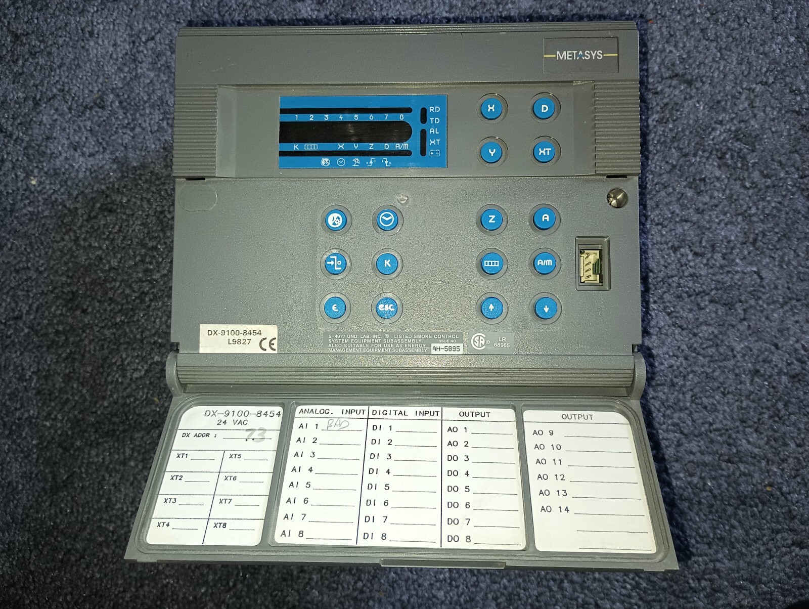 JOHNSON CONTROLS – METASYS PRGRAMMABLE CONTROLLER – HVAC BOILER – DX-9100-8454