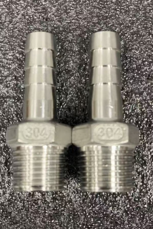 2 Pcs. 1/2″ Barbed 13mm 1/2″ NPT Male 304 Stainless Steel Barb Hose Fitting