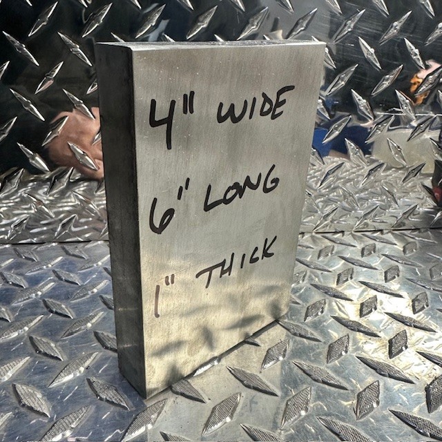 aluminum 1″ X 4″ X 6″ long new 6061 solid plate flat bar stock block #2.5