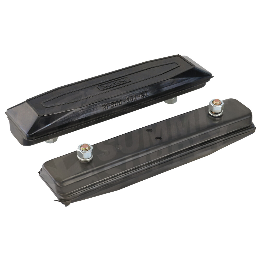 On Rubber Pad 12” fits Komatsu fits Bobcat fits Kubota fits Caterpillar