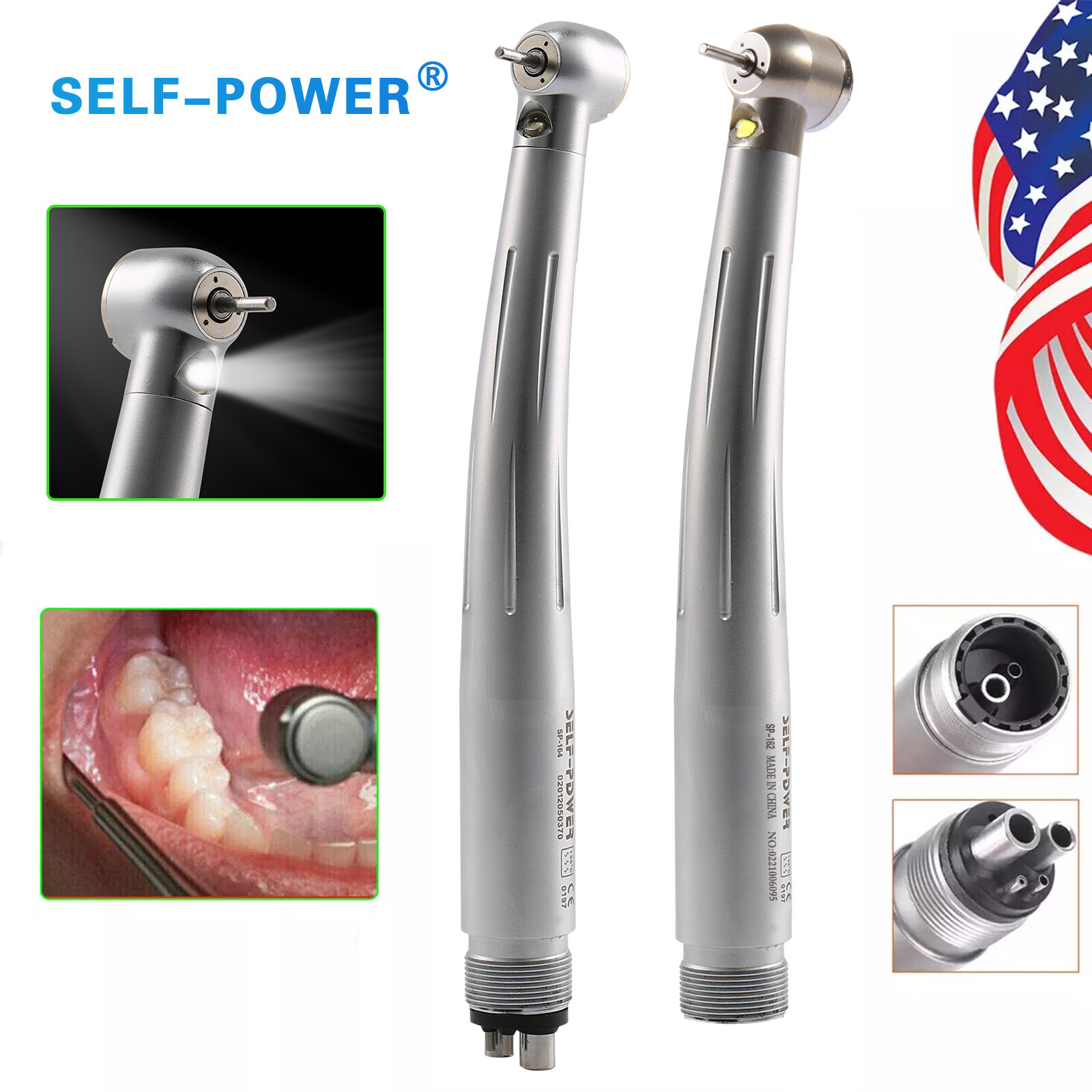 Estilo NSK Dental Pieza mano LED de alta velocidad Pana MAX EK LED 2 & 4Hole PDM