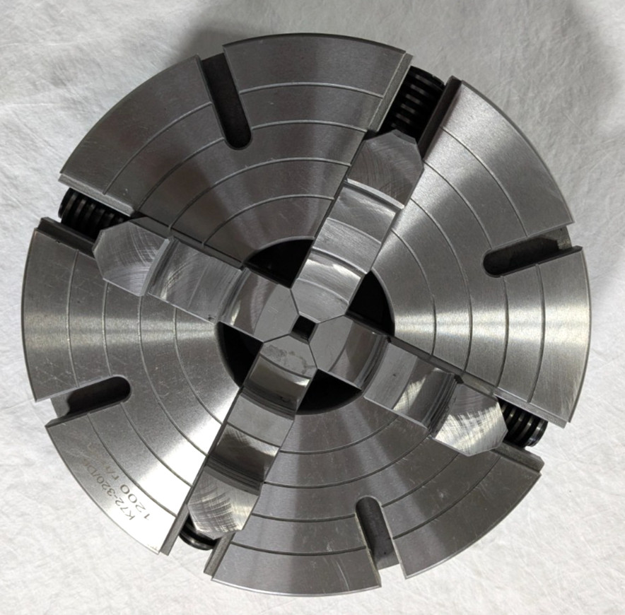 12″ Independent 4 Jaw Lathe Chuck D1-6 Mounting 3.74″ Through Hole 429-4126