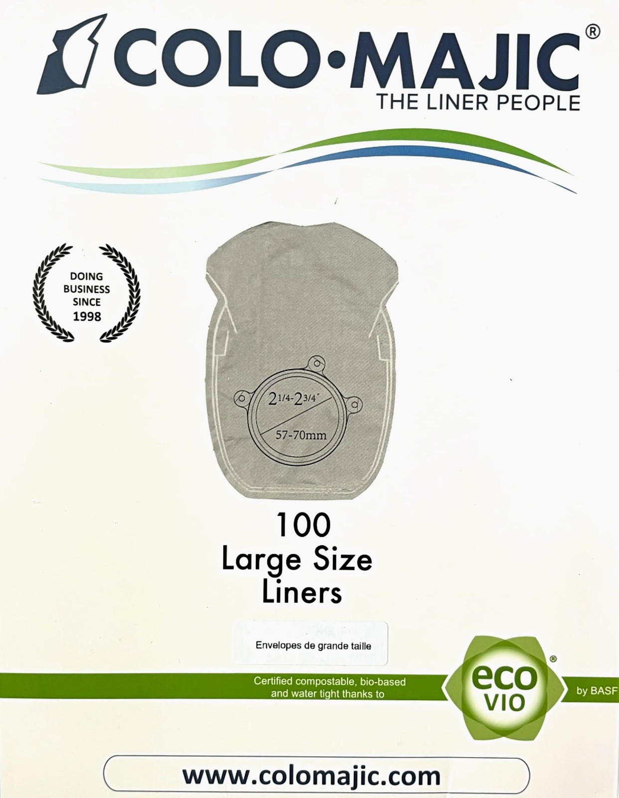 Colostomy Liners – 100-Count Ostomy Pouch Covers – Biodegradable Lin