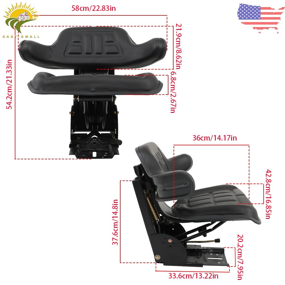 UNIVERSAL TRACTOR SUSPENSION SEAT FIT FOR FORD/NEW HOLLAND 4000 4100 4110 3000