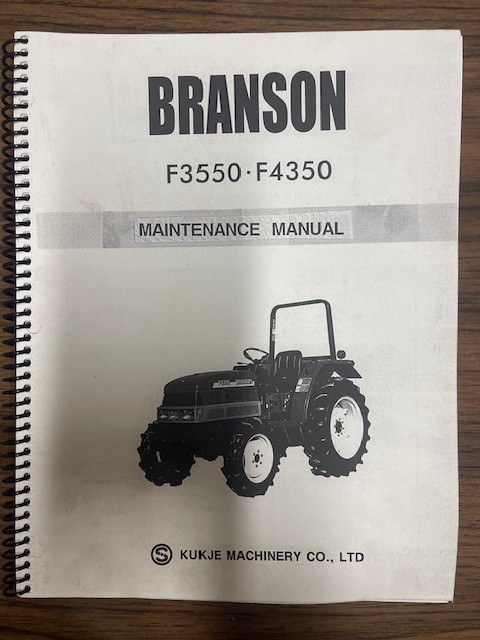 Branson F3550-F4350 Maintenance Manual