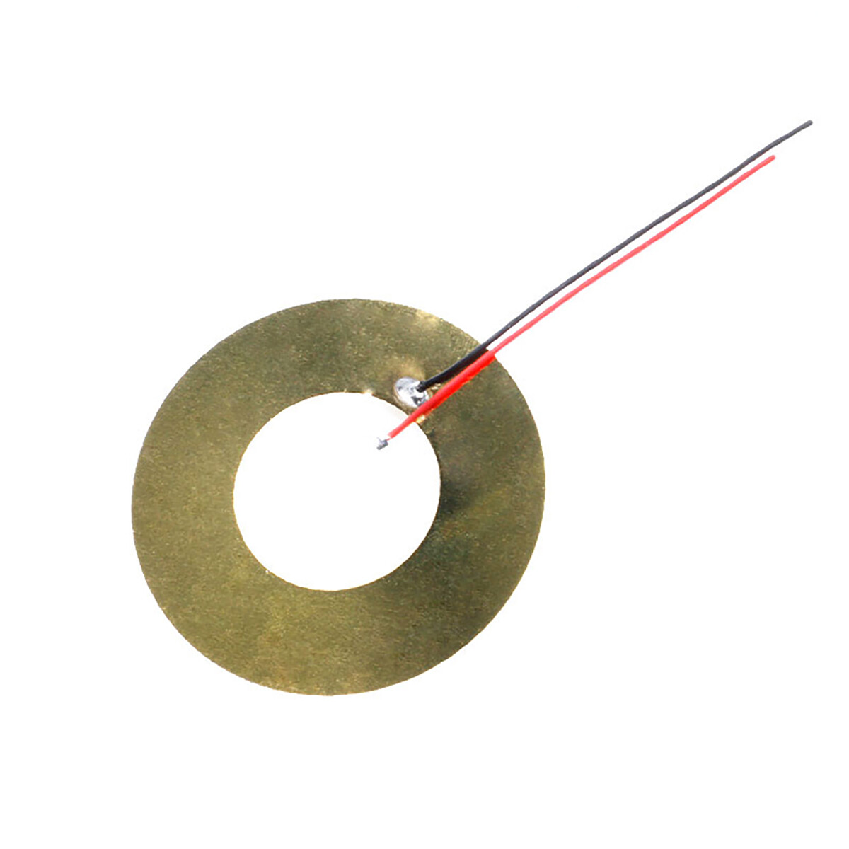 Piezoelectric Ceramic Copper Buzzer Passive Piezo Disc 12mm, 15mm to 50mm Gold