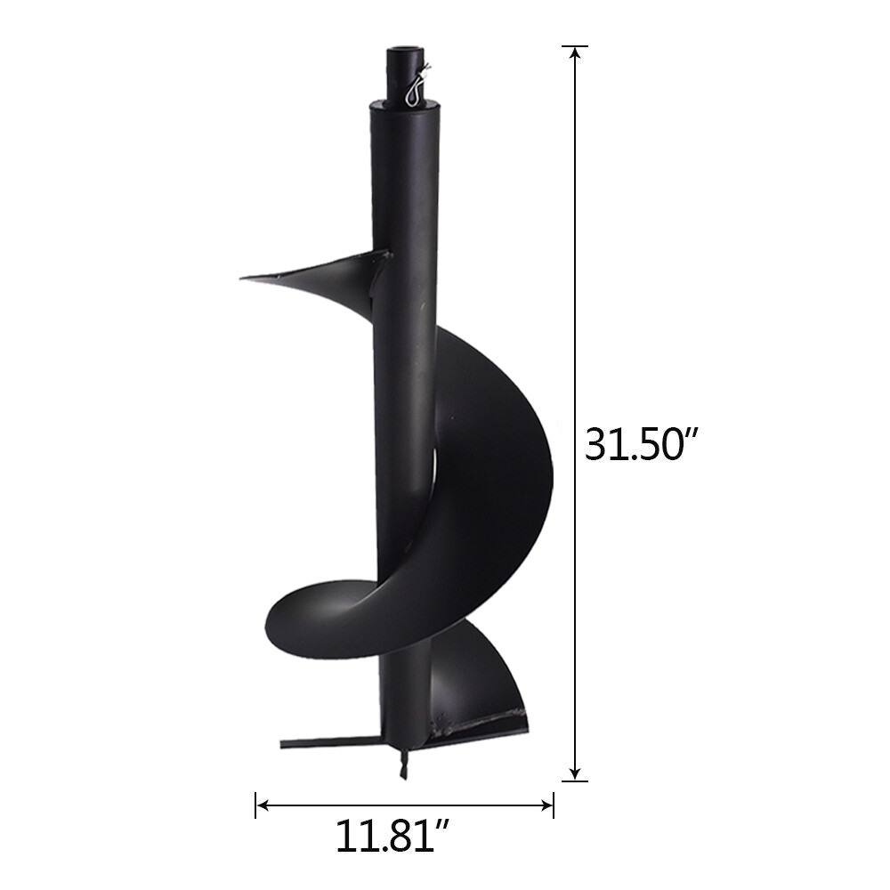 1 Pack 12 Inch Earth Auger Drill Bits For Gas Powered Post Fence Hole Digger New