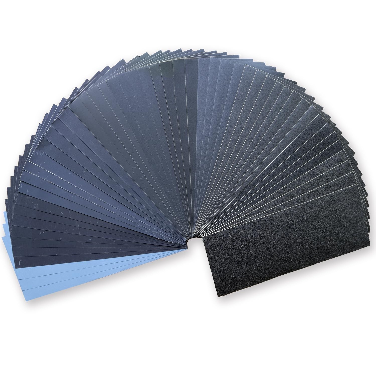 50PCS Sandpaper Assortment, Aeknewo Sand Paper Sheets 120 to 3000 Assorted Gr…