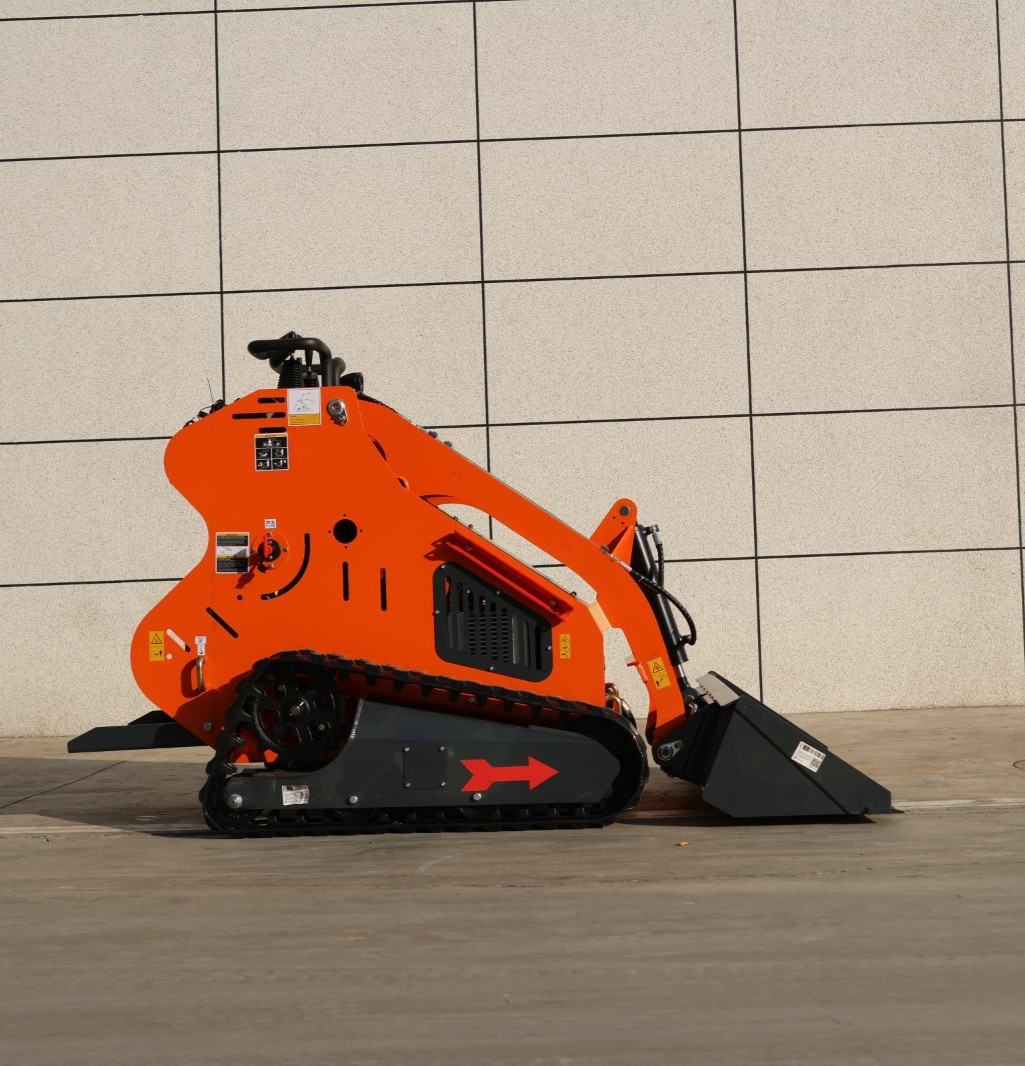 24HP Mini Track Skid Steer Loader, RATO 2-Cylinder Engine, 3-Pump Hydraulic Syst