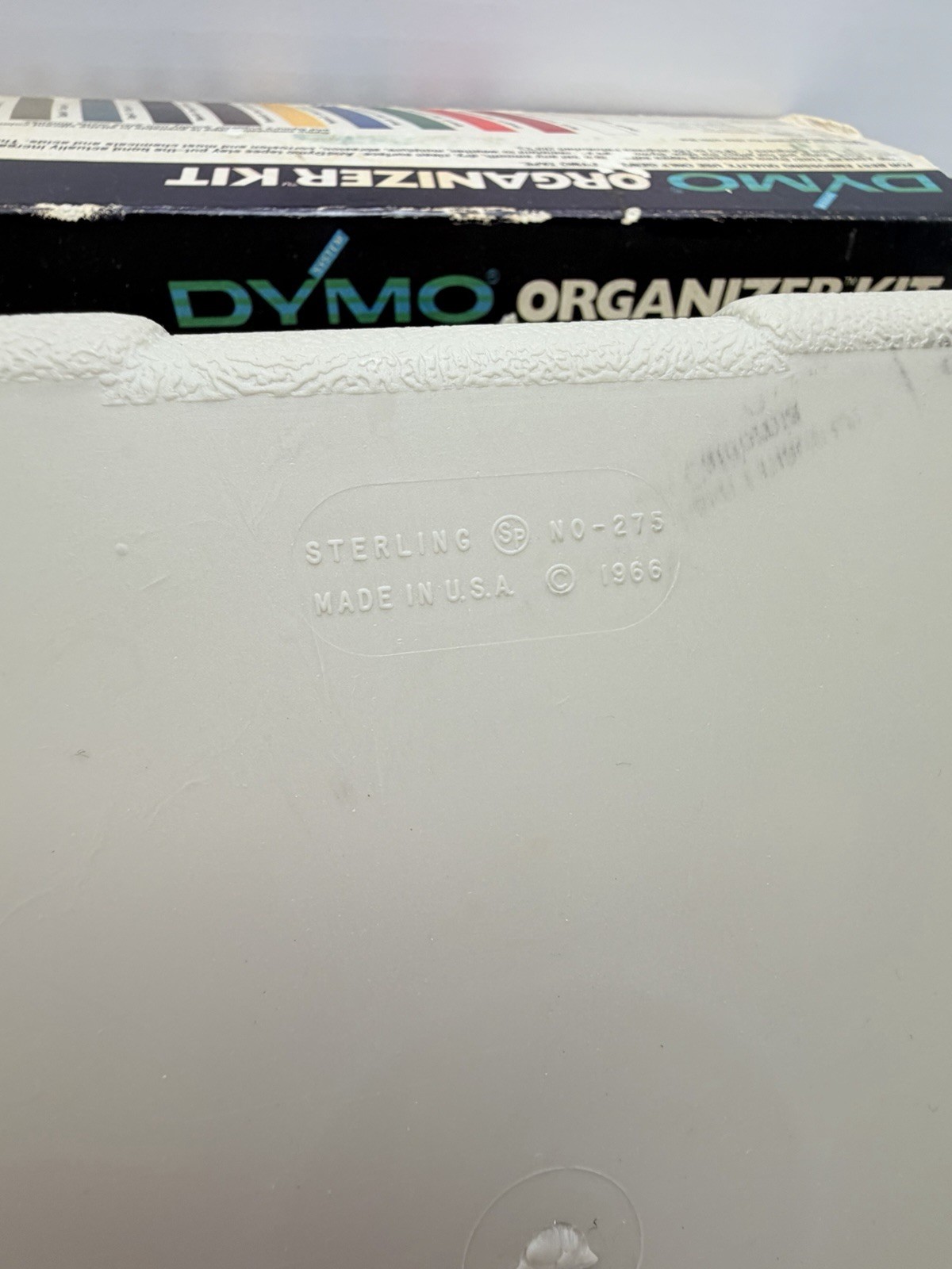 Vintage DYMO Organizer 1610 Label Maker in Original Case w/2 Extra Wheels/Tape
