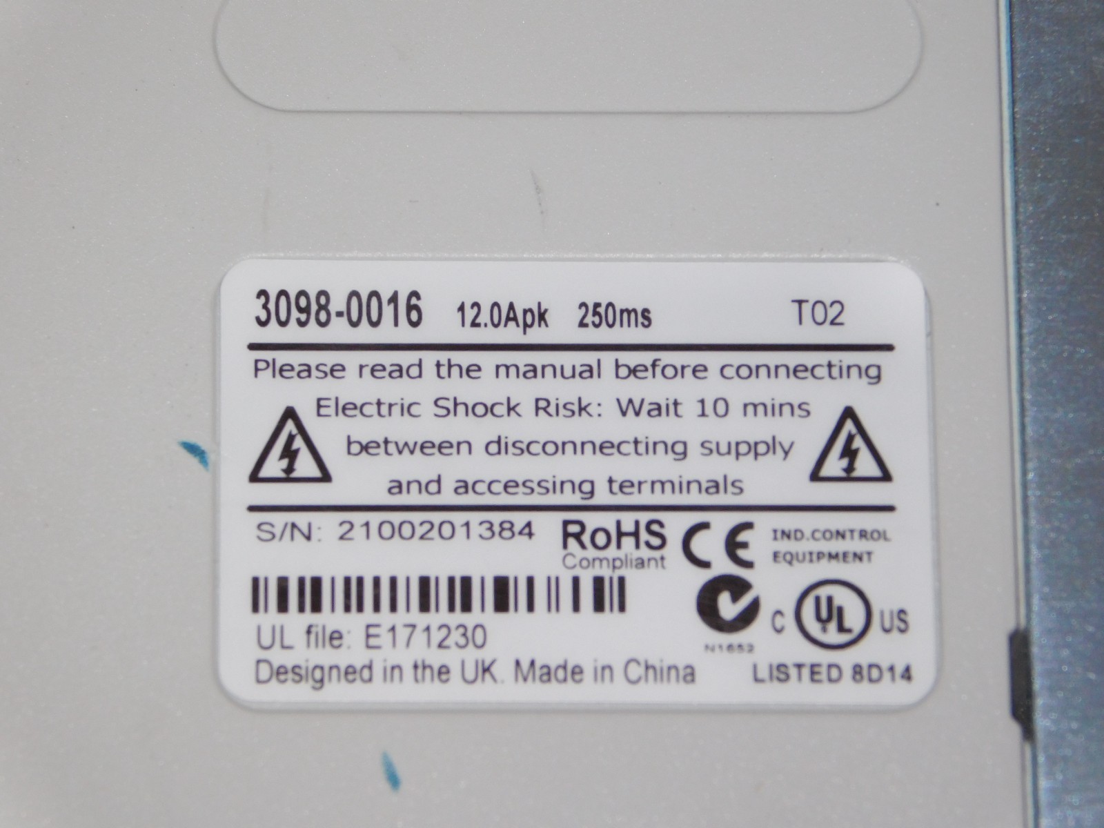 Emerson Control Techniques DST1403 Digitax ST Servo Drive VFD Nidec 3098-0016