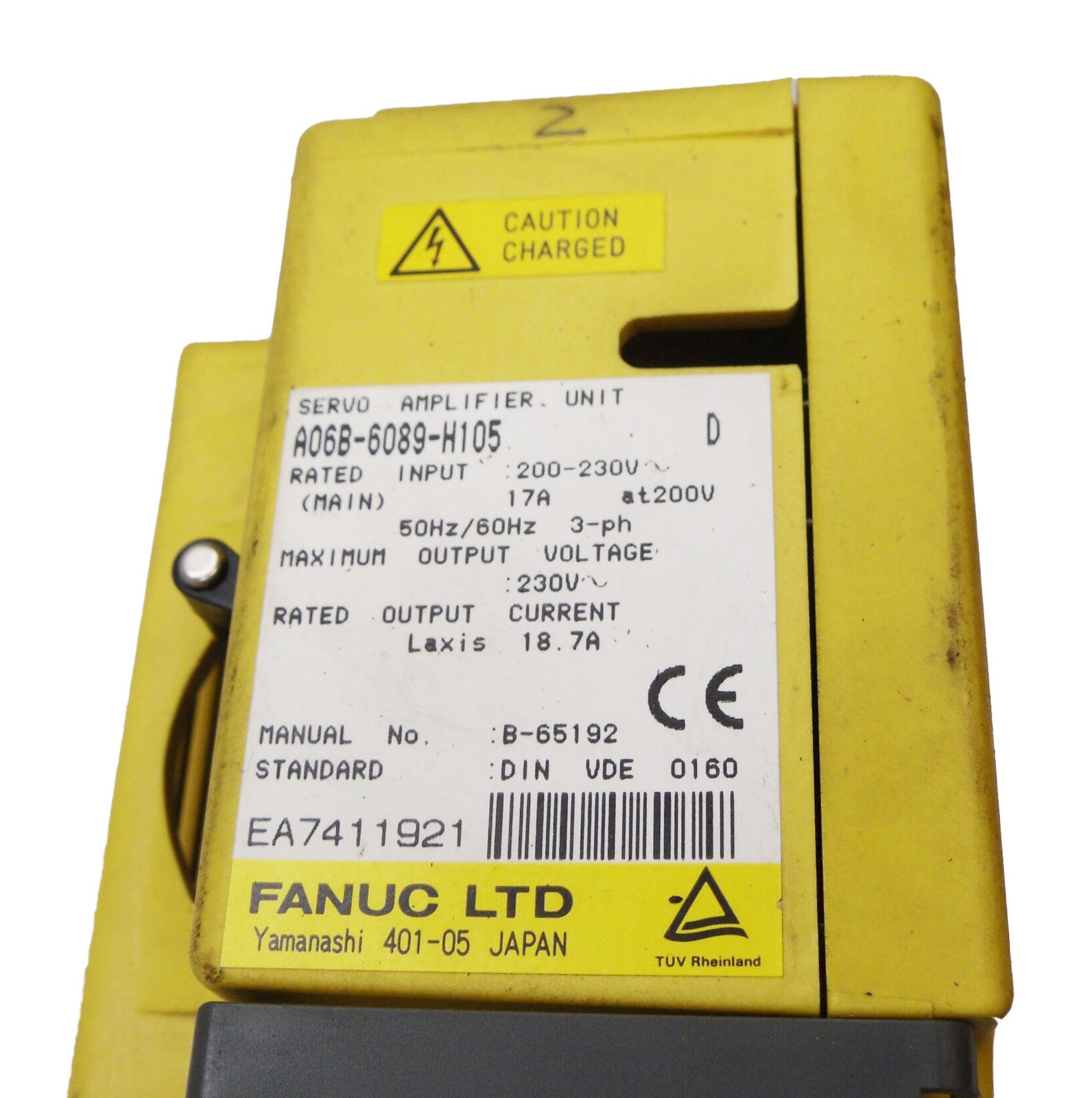 FANUC A06B-6089-H105 /D AC SERVO AMPLIFIER UNIT 200-230V 50/60HZ 3PH 17A