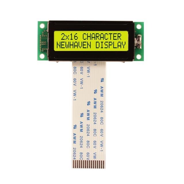 Newhaven 2 x 16 Character Liquid Crystal Display Module NHD-02161Z-FSY-YBW-C