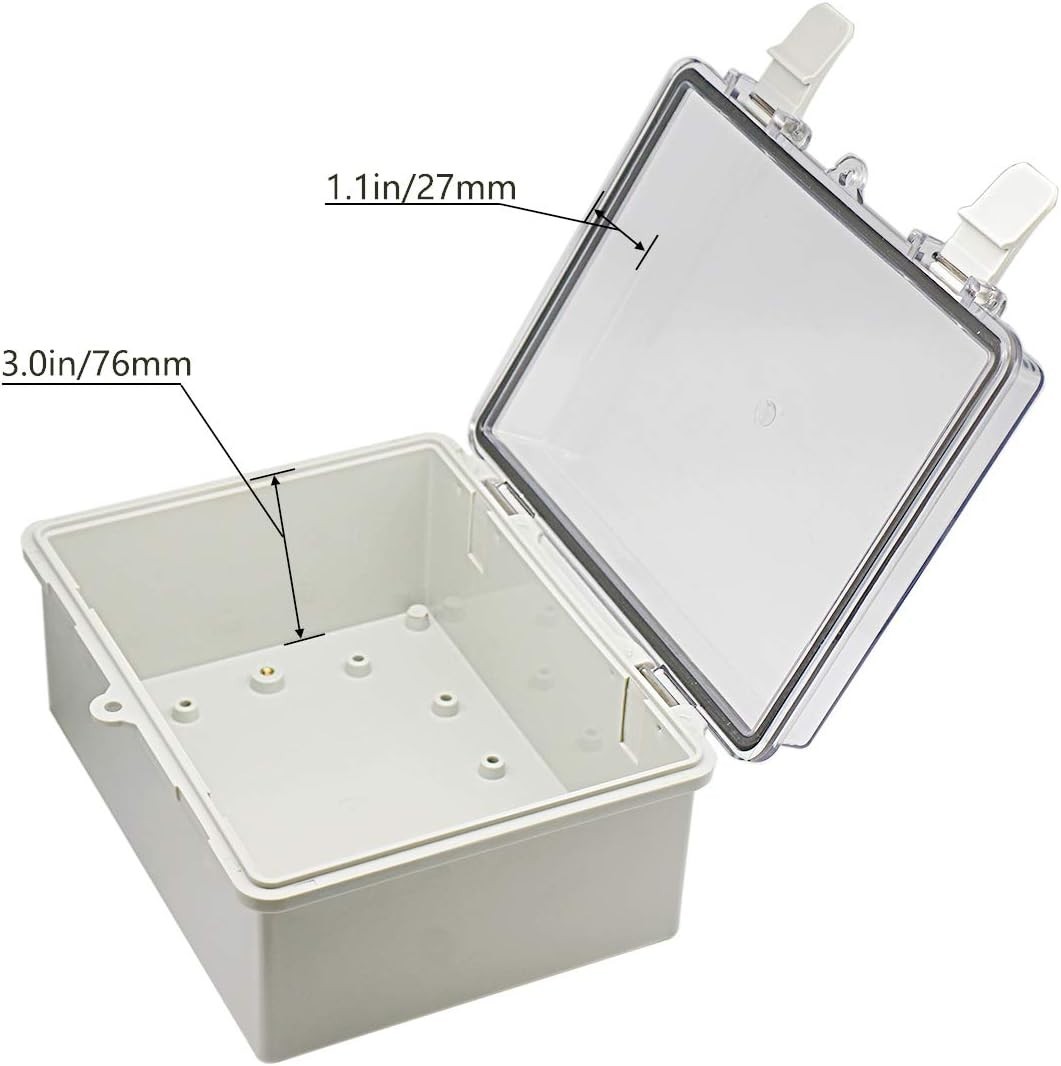 Junction Box ABS Plastic Dustproof Waterproof Electrical Boxes Hinged Shell …
