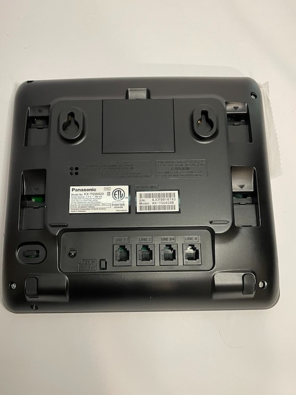 Panasonic Office Phone System Corded Base Station with 4 Lines KX-TGW420B Black