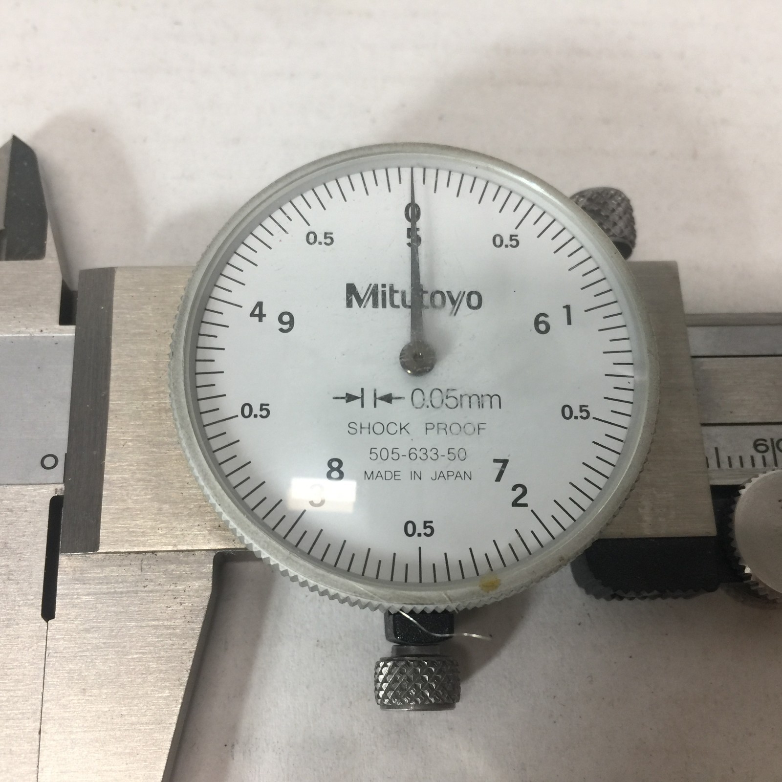 Mitutoyo Dial Vernier Caliper 505-633-50 D15 150mm 0.05mm Made in Japan