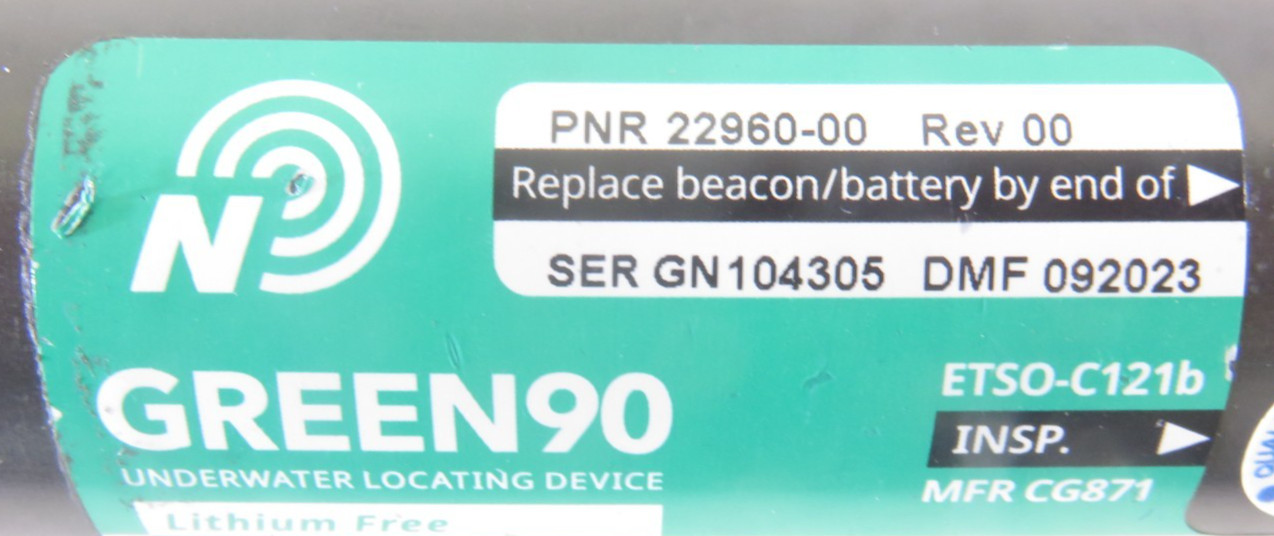 Novega GREEN90 Underwater Locator Beacon 22960-00, For Parts/Repair