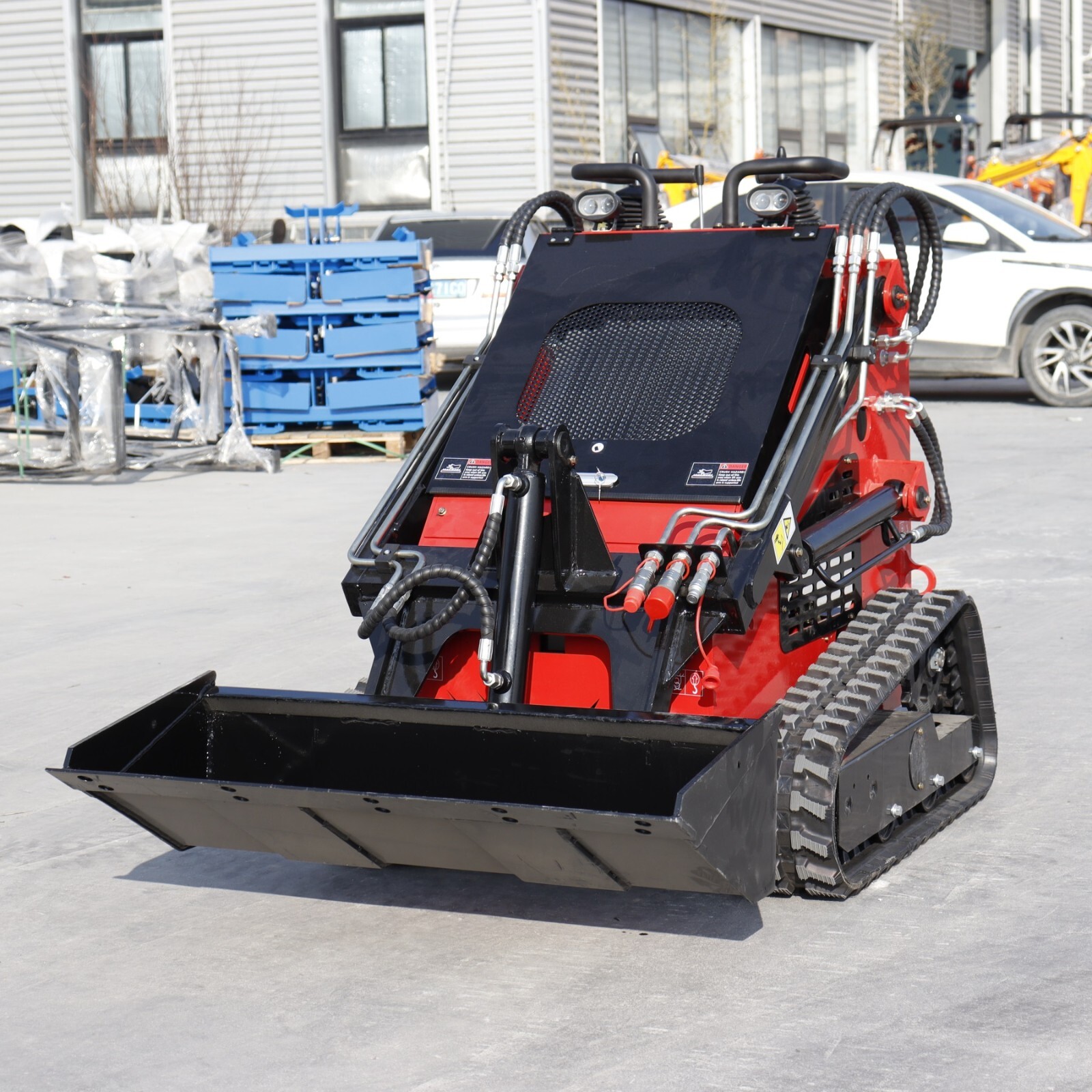 2025 Mini Crawler Track Skid Steer Loader B&S 13.5HP EPA Gas Vertical